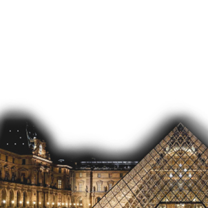 Louvre at night